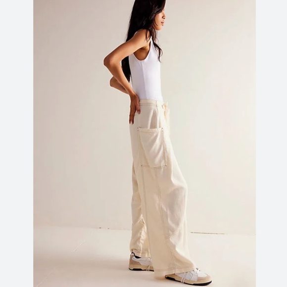 Free People We The Free Dunes Wide Leg Jeans - Picture 3 of 8